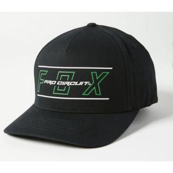 FOX Pro Circuit Logo Motocross MX Racing Black Flex Fit Hat New FAST Shipping - Picture 5 of 8